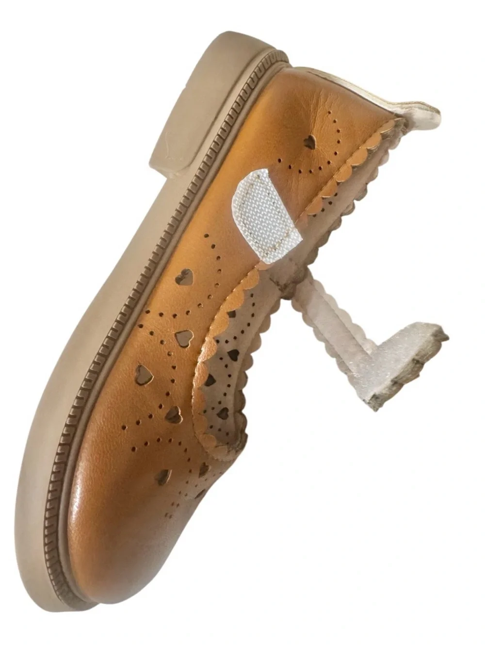 MYA Fashion FROM Marie Nicole heart cut brown Mary Jane dress shoes size 30 12